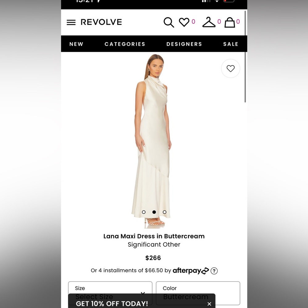 Significant Other Lana Maxi Backless Dress in Buttercream
